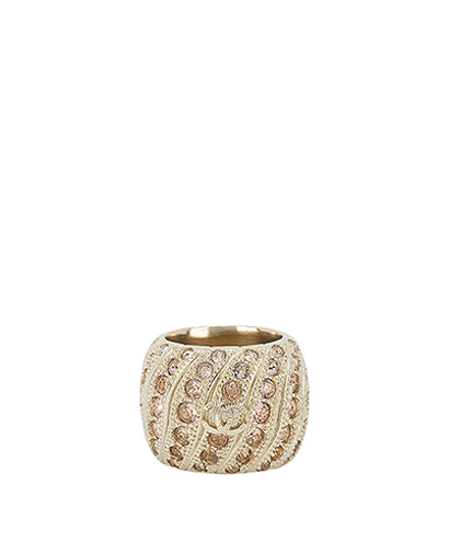 Chanel CC Crystal Ring, front view