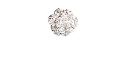 Chanel 2012 Crystal CC Flower Ring, front view