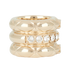 Chanel 19A Coco Crush Stacked Ring, side view