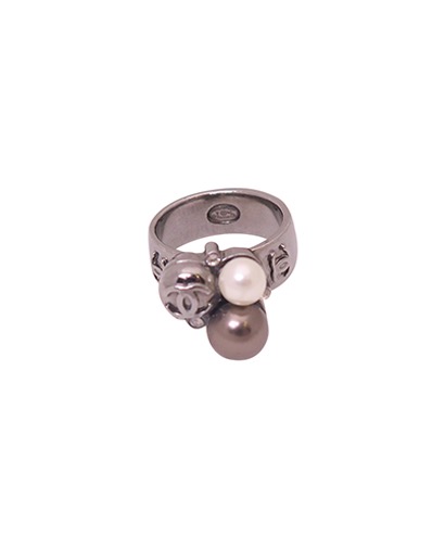 Chanel Pearl Ring, front view