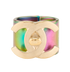 Chanel B18C CC Iridescent Wide Ring, &pound;350, Jewellery, Gold, Brass, Front view