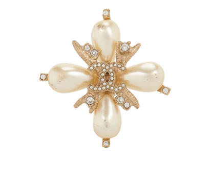 Chanel A14B CC Flower Ring, front view