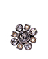 Chanel CC Crystal Flower Ring, front view