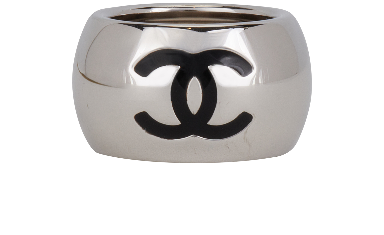 Chanel CC Heart Ring, &pound;250, Jewellery, Silver, Brass, Back view