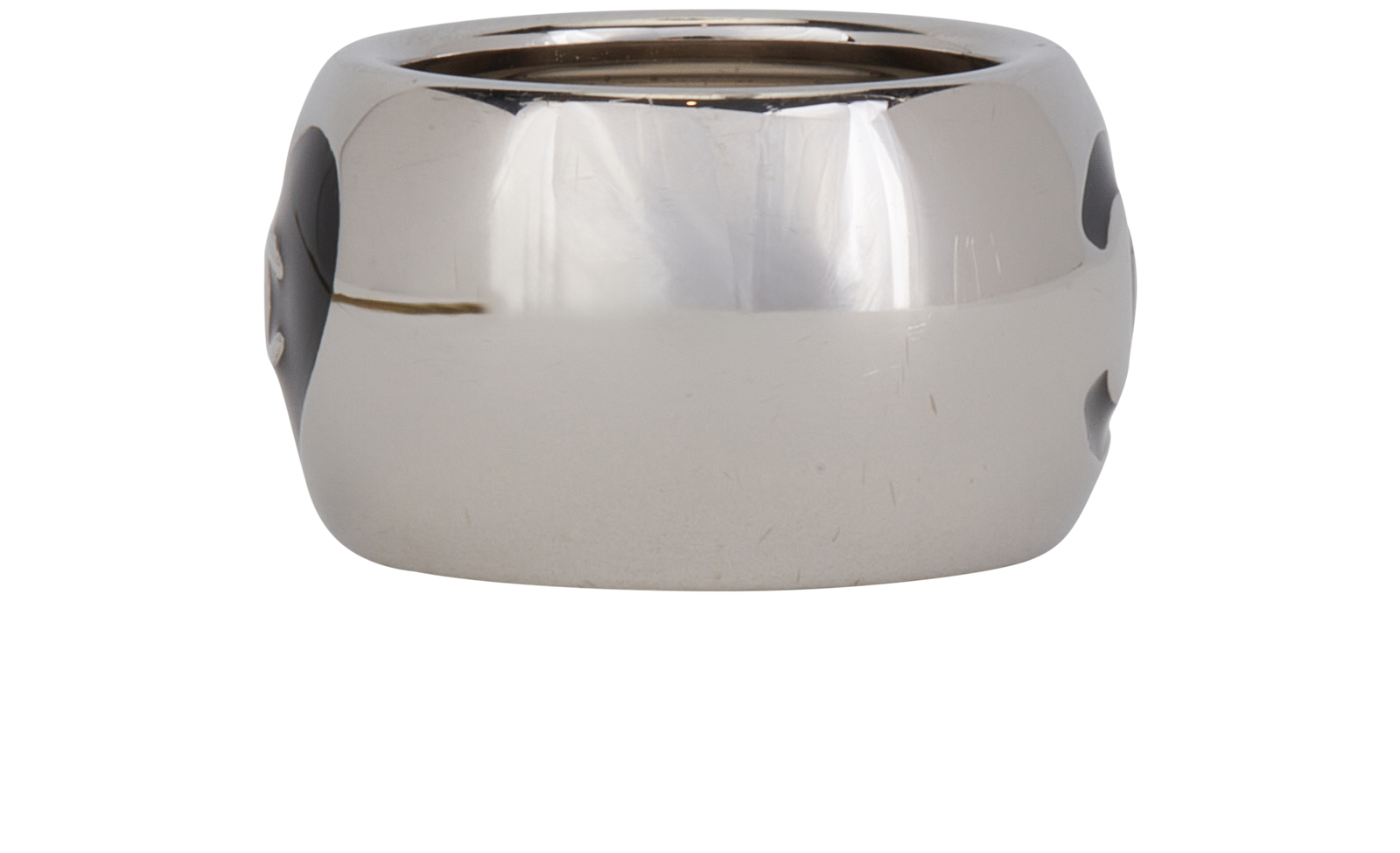 Chanel CC Heart Ring, &pound;250, Jewellery, Silver, Brass, Side view