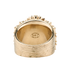 Chanel B20A Embellished CC RIng, &pound;450, Jewellery, Gold, Brass, Back view