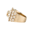 Chanel B20A Embellished CC RIng, &pound;450, Jewellery, Gold, Brass, Bottom view