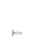 Chanel Silver Rope CC Ring, bottom view