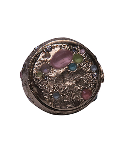 Chanel Circular Confetti Signet Ring, front view