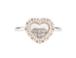Chopard Happy Diamonds Icons Heart Ring, &pound;2,500, Jewellery, Silver, White Gold, Front view