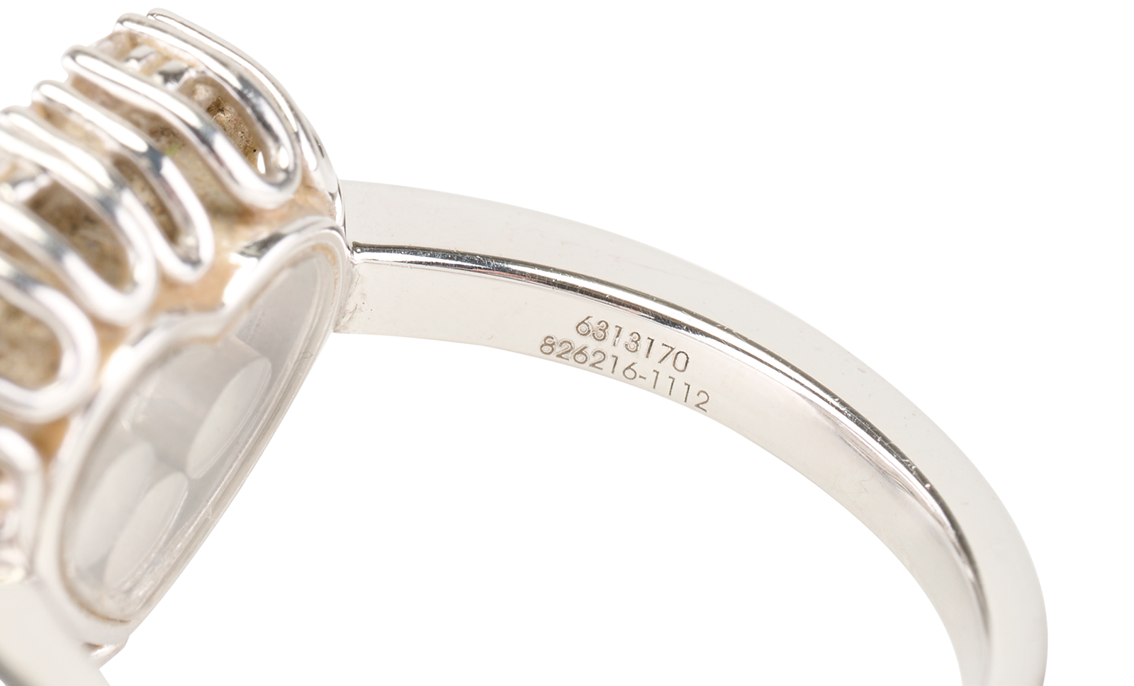 Chopard Happy Diamonds Icons Heart Ring, &pound;2,500, Jewellery, Silver, White Gold, Other view