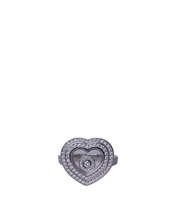 Chopard Happy Diamond, Pave Diamonds, 750 Ring, Box
