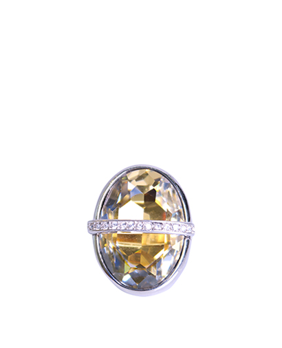 Christian Dior Vintage Crystal Ring, front view