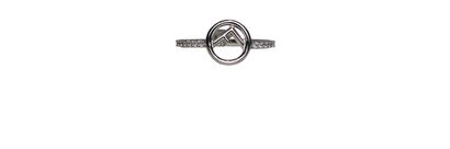 Fendi Logo Ring, &pound;180, Jewellery, Silver, Silver, Front view