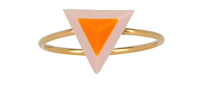Fendi Rainbow Piramid Ring, front view