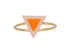 Fendi Rainbow Piramid Ring, front view