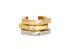 Fendi Set of 3 Baguette Rings, front view