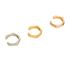 Fendi Set of 3 Baguette Rings, other view