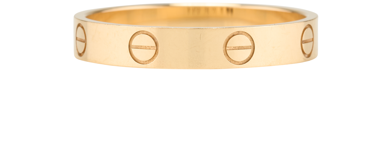 Cartier Small Love Ring, &pound;950, Jewellery, Gold, Yellow Gold, Back view