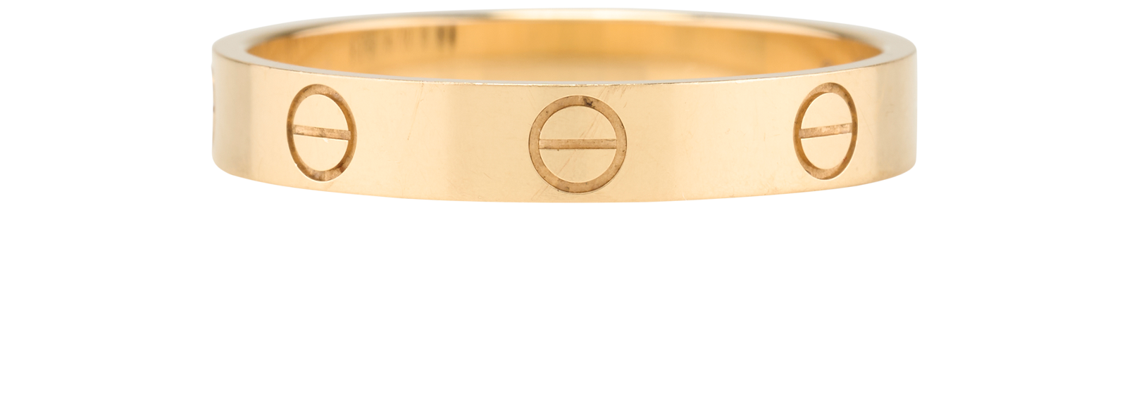 Cartier Small Love Ring, &pound;950, Jewellery, Gold, Yellow Gold, Bottom view