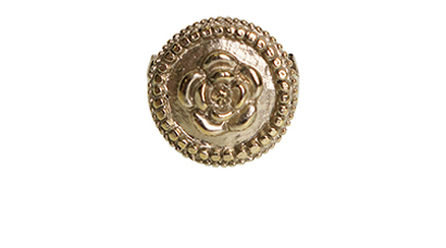 Chanel Camellia CC Ring, front view