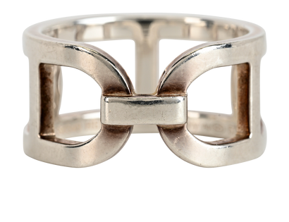 Hermes Ever Chaine D' Ancre Ring, &pound;310, Jewellery, Silver, Silver, Front view