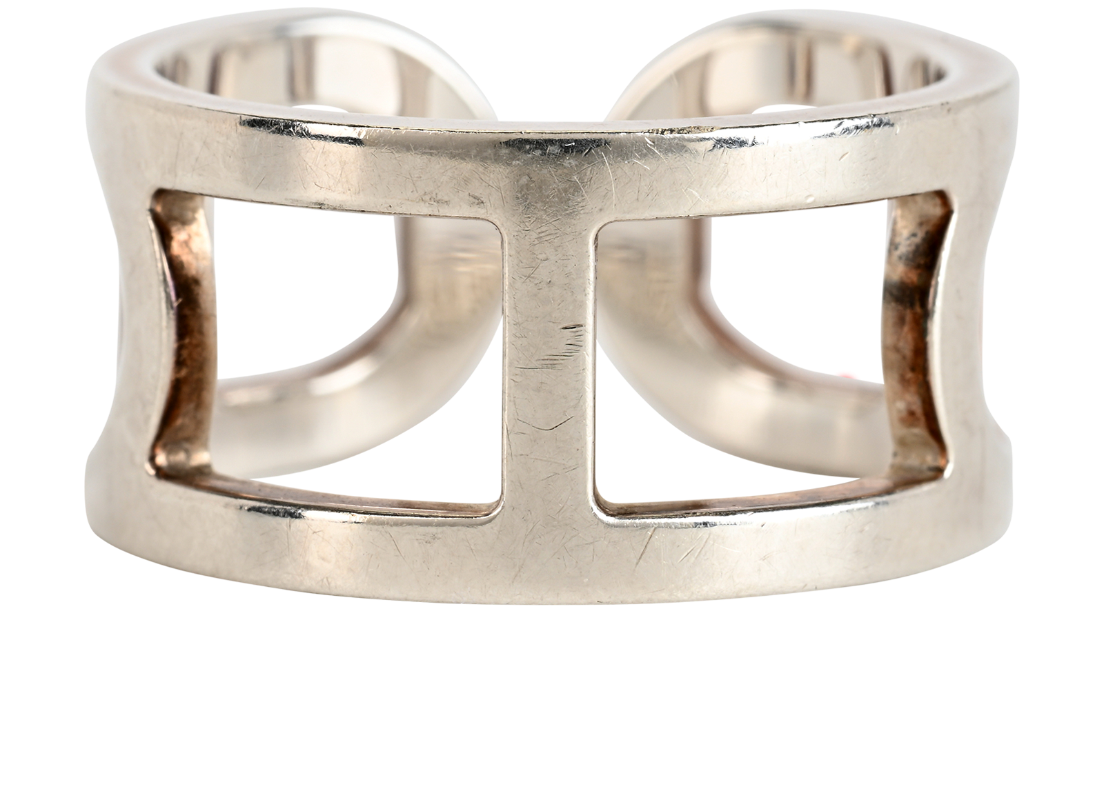Hermes Ever Chaine D' Ancre Ring, &pound;310, Jewellery, Silver, Silver, Back view