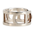 Hermes Ever Chaine D' Ancre Ring, &pound;310, Jewellery, Silver, Silver, Side view
