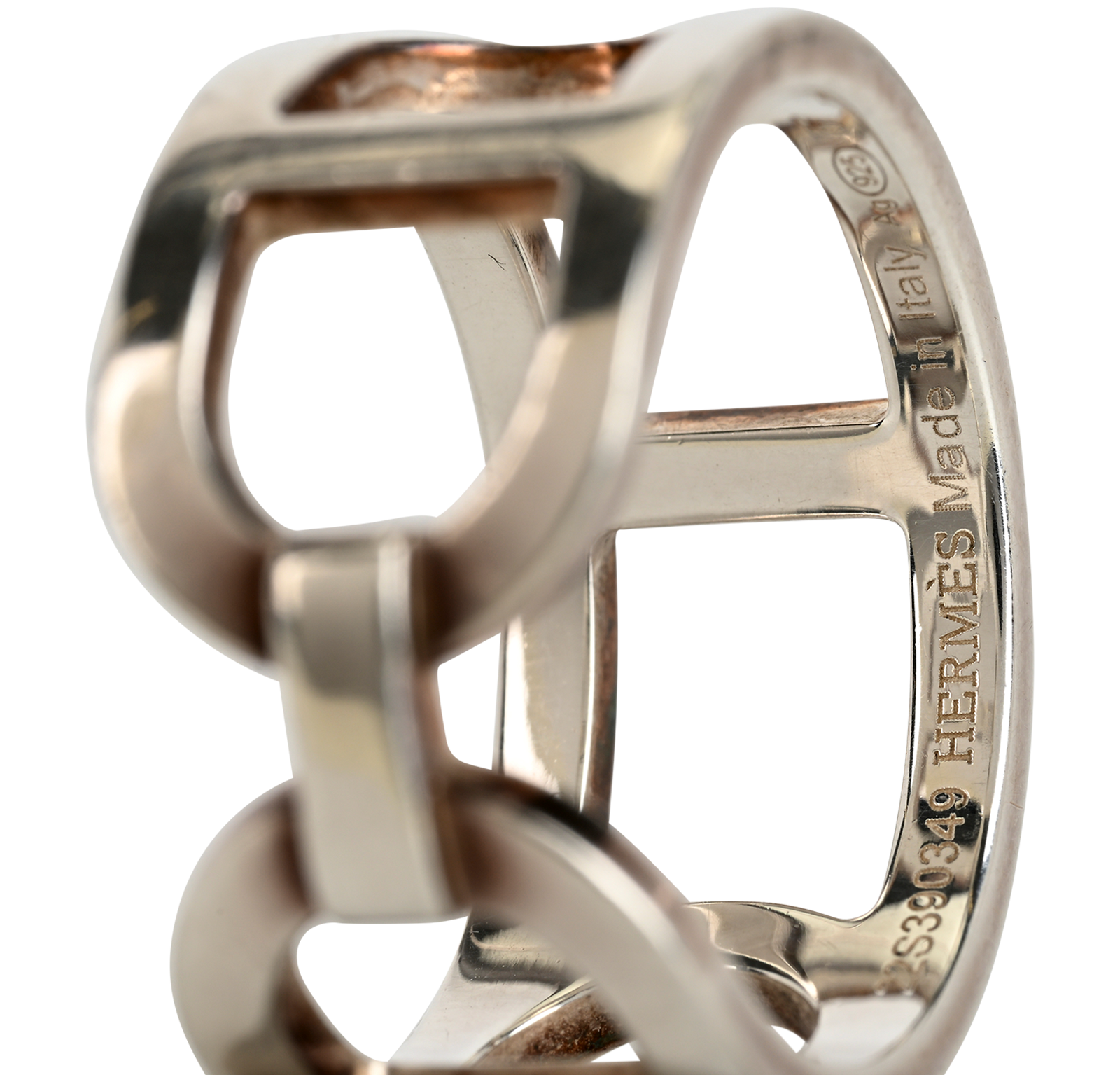 Hermes Ever Chaine D' Ancre Ring, &pound;310, Jewellery, Silver, Silver, Other view