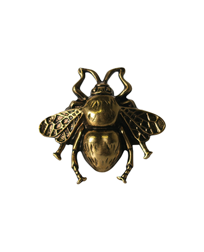 Gucci Metallic Bee Ring, front view