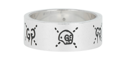 Gucci Ghost Ring, Sterling Silver 925, Sz W, B/DB, 2*