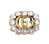 Gucci GG Crystals Ring, front view