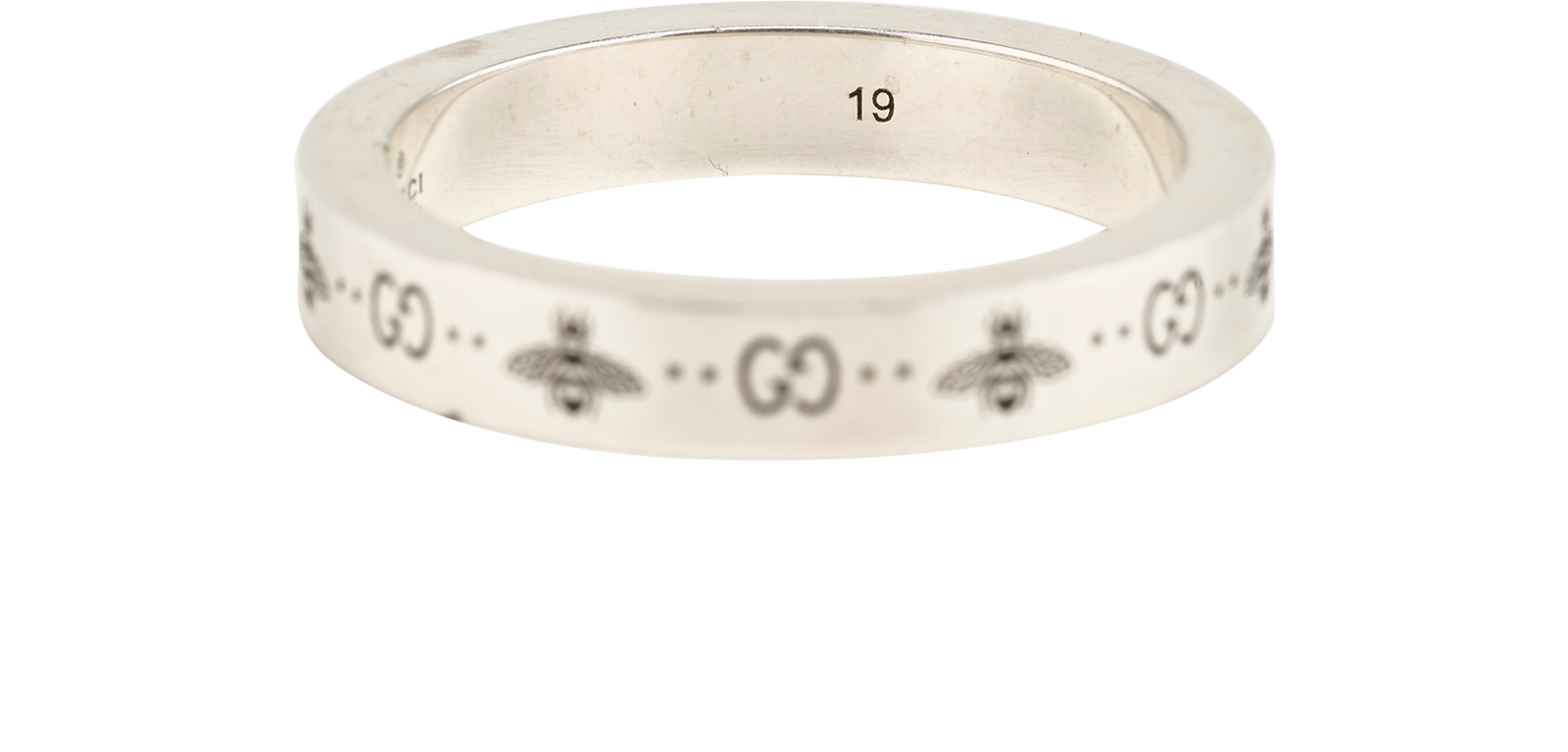 Gucci GG Bee Ring, &pound;110, Jewellery, Silver, Sterling Silver, Other view