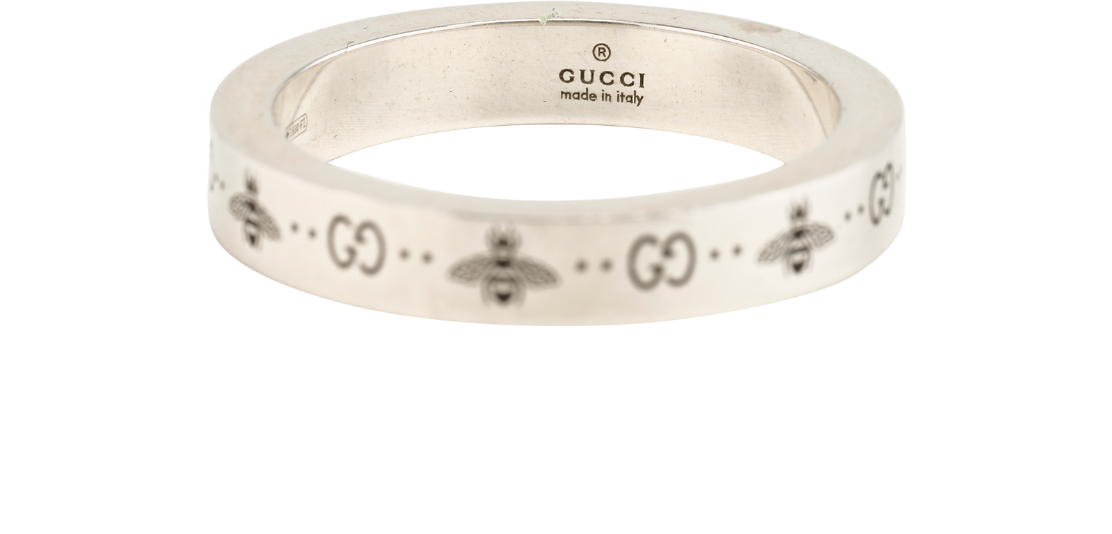 Gucci GG Bee Ring, &pound;110, Jewellery, Silver, Sterling Silver, Other view
