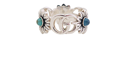 Gucci Double G Flower Ring, front view