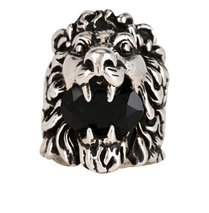 Gucci Lion Ring, &pound;110, Jewellery, Silver, Brass, Front view