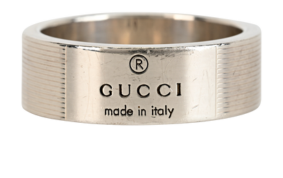 Gucci Wide Band Ring, &pound;90, Jewellery, Silver, Sterling Silver, Front view