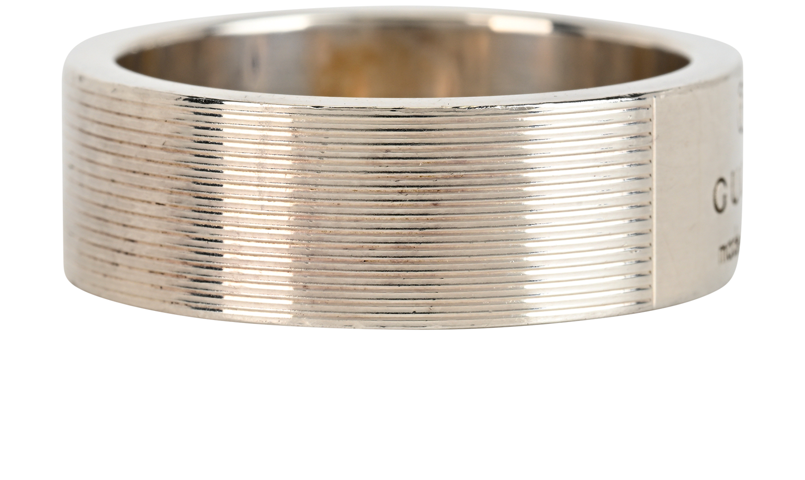 Gucci Wide Band Ring, &pound;90, Jewellery, Silver, Sterling Silver, Side view