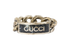Gucci Logo Plaque Chain Ring, front view