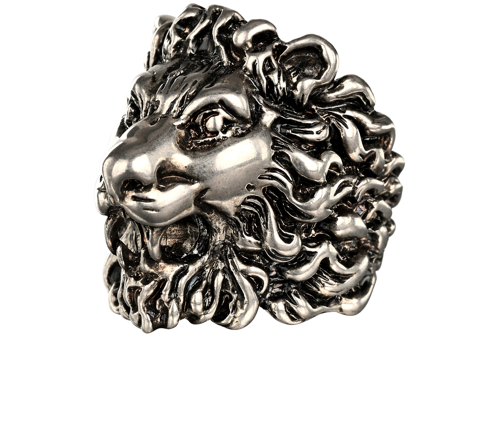 Gucci Lion Ring, &pound;130, Jewellery, Silver, Brass, Bottom view