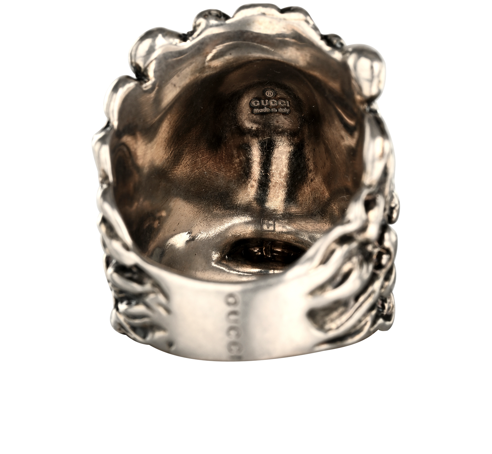 Gucci Lion Ring, &pound;130, Jewellery, Silver, Brass, Other view
