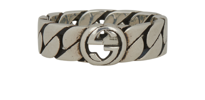 Gucci Interlocking G Chain Ring, front view