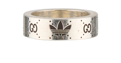 Gucci x Adidas Ring, Sterling Silver, Silver, Sz L, MII, DB/B, 2*