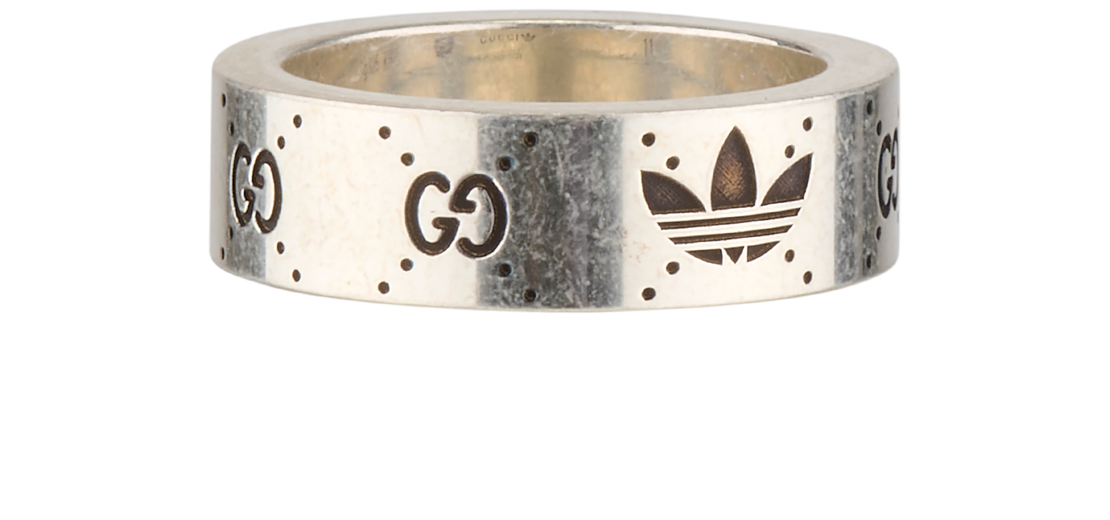 Gucci x Adidas Ring, &pound;110, Jewellery, Silver, Silver, Back view