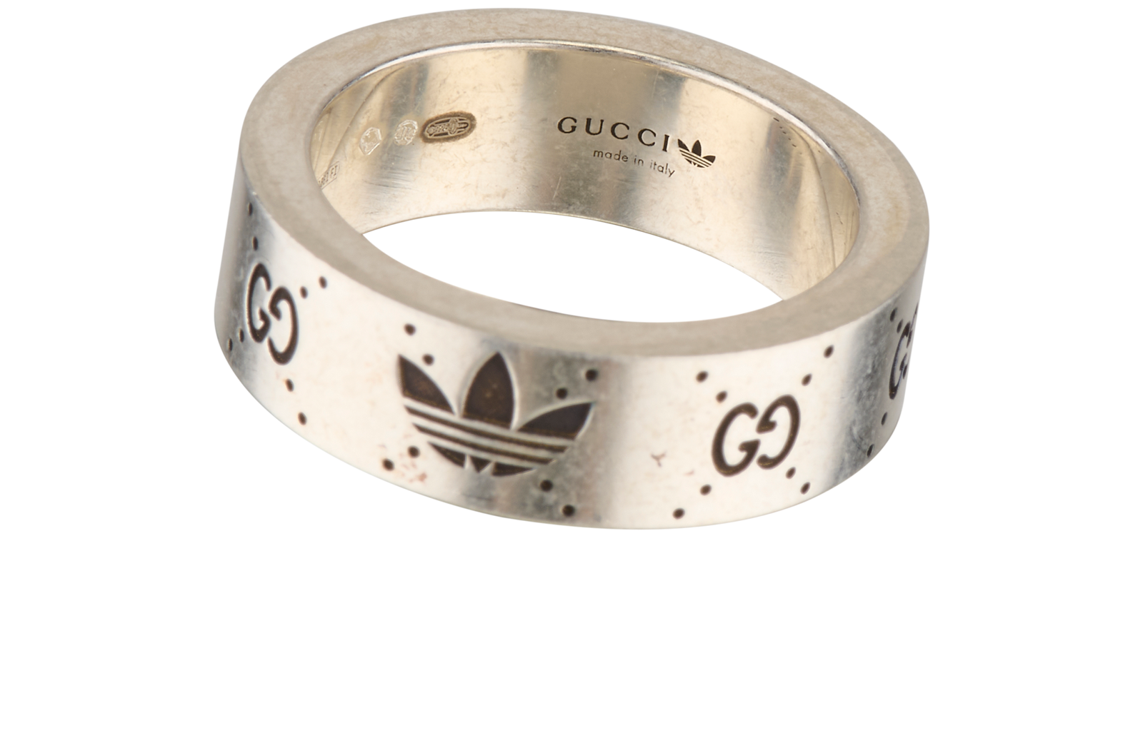 Gucci x Adidas Ring, &pound;110, Jewellery, Silver, Silver, Other view