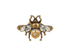 Gucci GG Bee Ring, £210, Jewellery, Gold, Brass, Front view