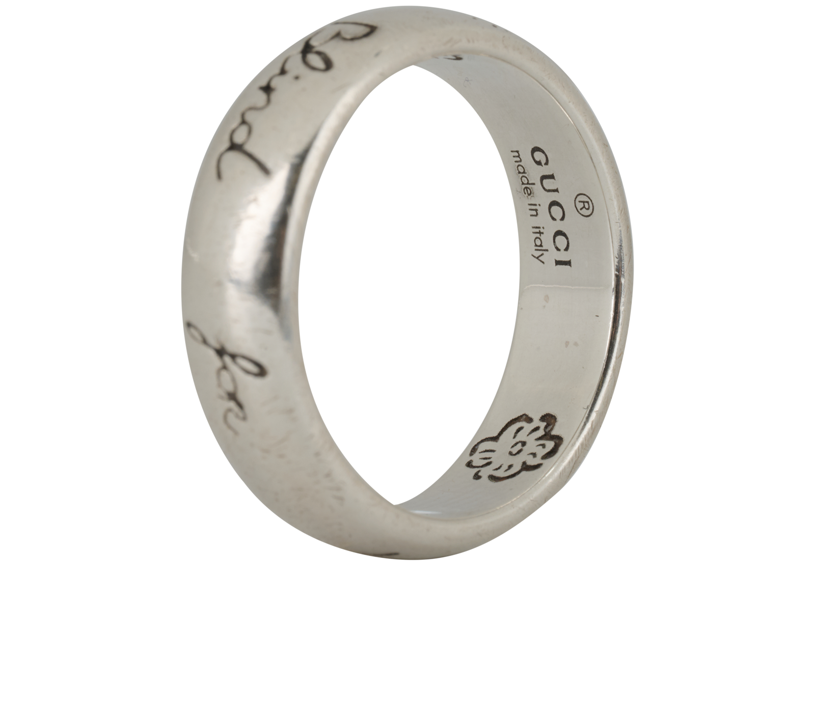 Gucci Blind For Love Ring, &pound;180, Jewellery, Silver, Silver, Other view