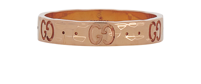 Gucci Icon GG - Engraved Ring, &pound;420, Jewellery, Gold, Yellow Gold, Front view