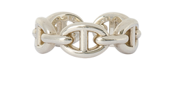 Hermes Small Chaine D'Ancre Enchainee Ring, Sterling Silver,22AG038148,3*