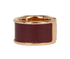 Hermes Olympe Ring, £180, Jewellery, Gold, Brass/Leather, Side view
